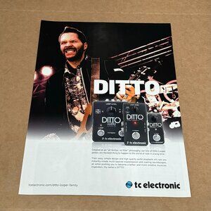 Paul Gilbert of Mr. Big - TC Electronic - 2015 Print Advertisement